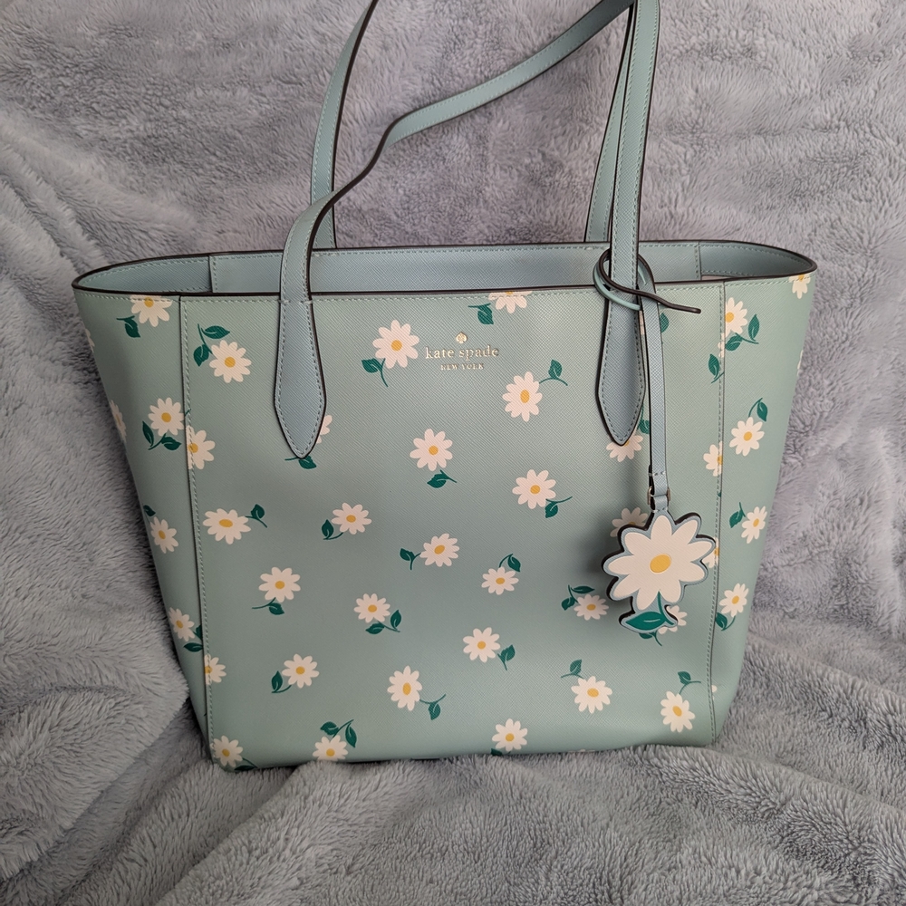 Kate Spade Light Blue Daisy Tote